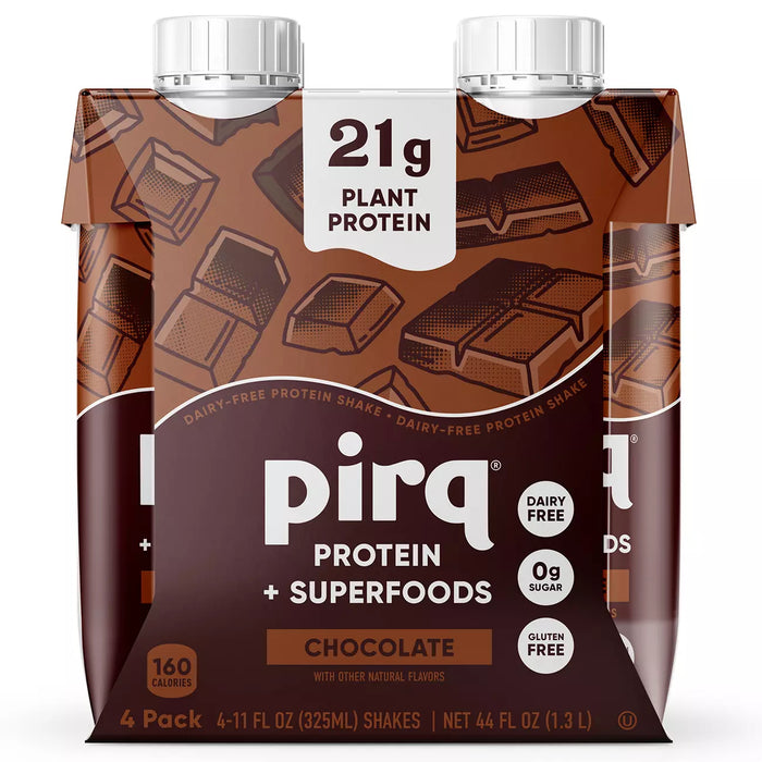 Plant-Based Protein Shake, Chocolate 4pk, 44 fl oz