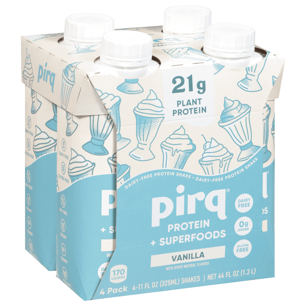 Plant-Based Protein Shake, Vanilla 4pk, 44 fl oz