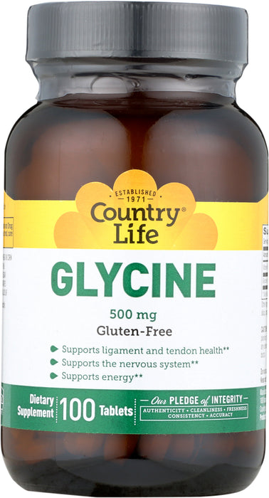 Glycine, 500mg, 100vtab