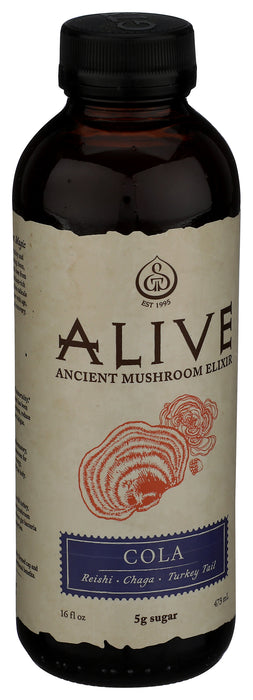 Alive Mushroom Elixir, Cola, 16 fl oz