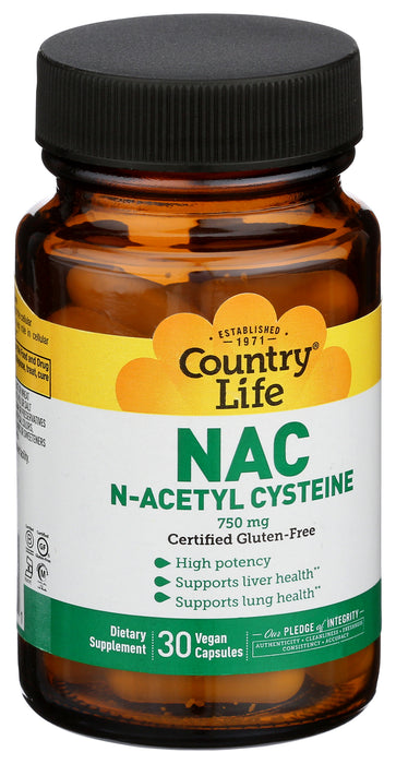 NAC, N-Acetyle Cysteine, 750mg, 30vtab