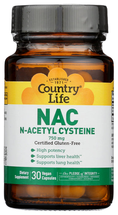 NAC, N-Acetyle Cysteine, 750mg, 30vtab