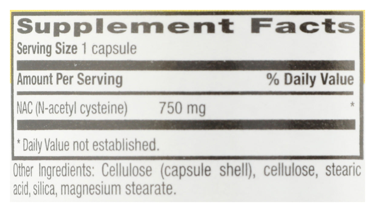 NAC, N-Acetyle Cysteine, 750mg, 30vtab