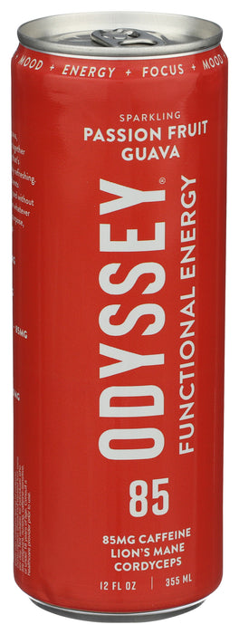 Sparkling Mushroom Elixir, Passionfruit Orange, 12 fl oz