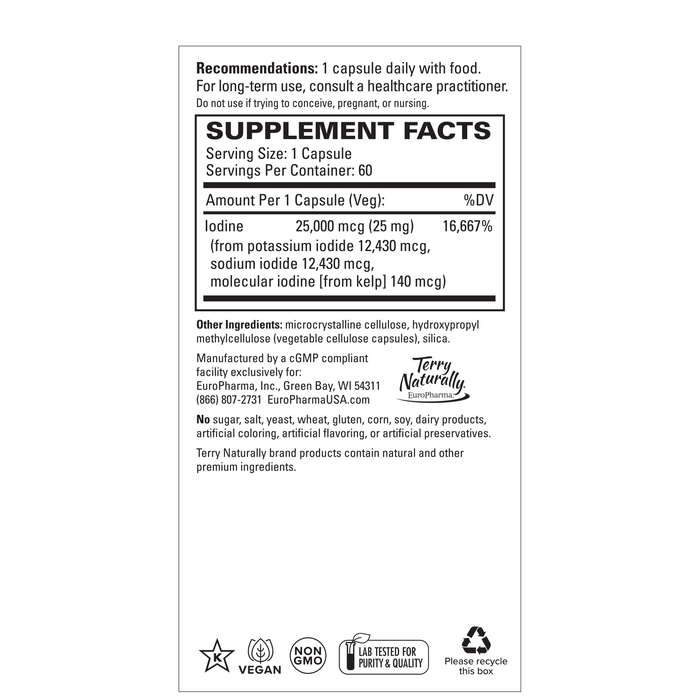 Tri-Iodine 25 mg, 60 cap
