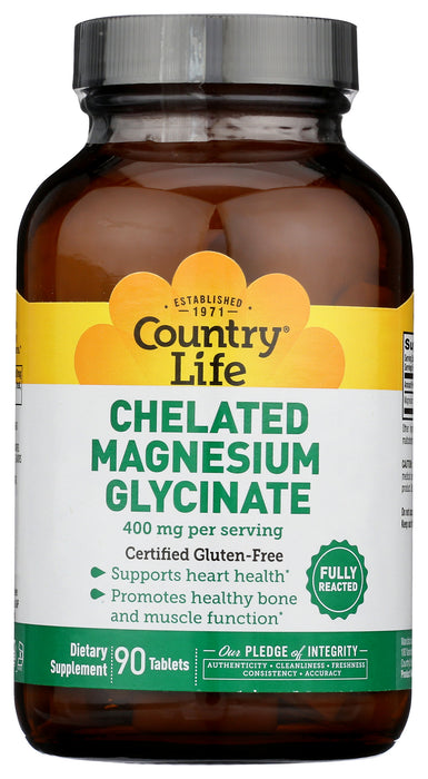 Magnesium Glycinate, Chelated, 90tab