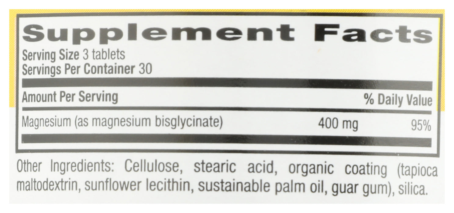 Magnesium Glycinate, Chelated, 90tab