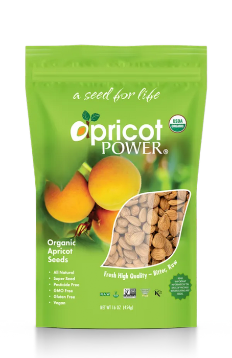 Bitter Raw Apricot Seeds, Org, 16 oz
