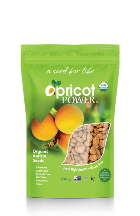 Bitter Raw Apricot Seeds, Org, 8 oz