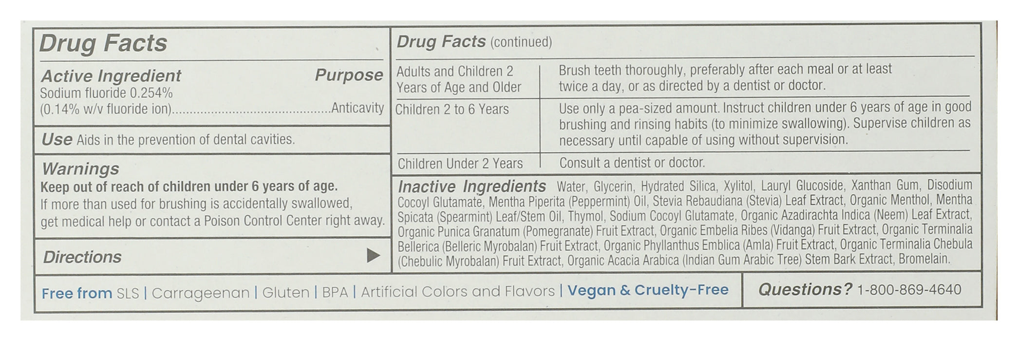 Anticavity Fluoride Toothpaste, Peppermint, 4 oz