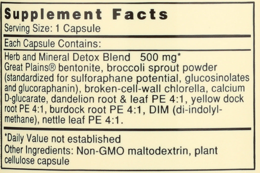 Bentonite + Herbal Detox, 60 cap