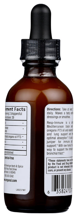Black Seed - Wild Oregano, Resp-Immune, 2 fl oz