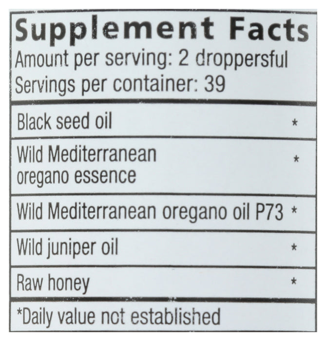 Black Seed - Wild Oregano, Resp-Immune, 2 fl oz