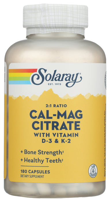 Cal-Mag Citrate w/ Vitamin D3 & K2, 180 cap