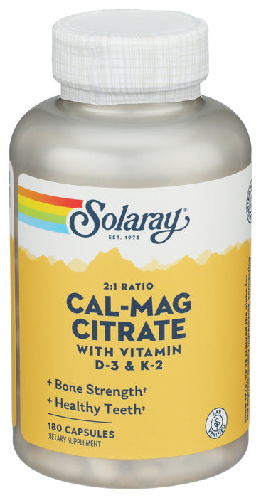 Cal-Mag Citrate w/ Vitamin D3 & K2, 180 cap