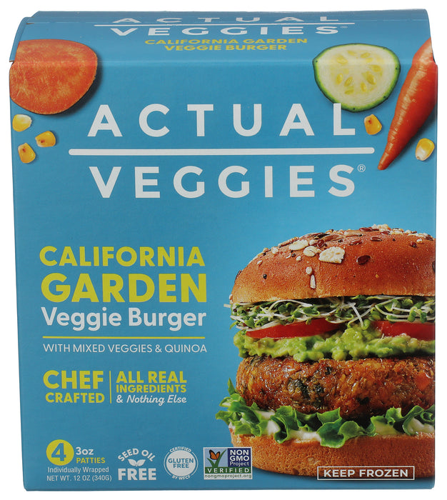 California Garden Veggie Burger, No Seed Oil, GF, 12 oz