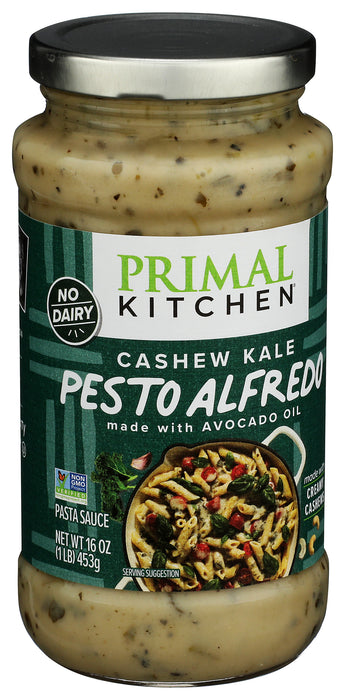 Cashew Kale Pesto Alfredo w/ Avocado Oil, 16 oz