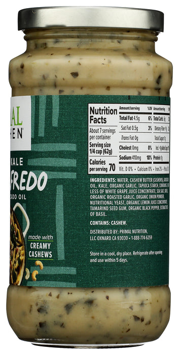 Cashew Kale Pesto Alfredo w/ Avocado Oil, 16 oz
