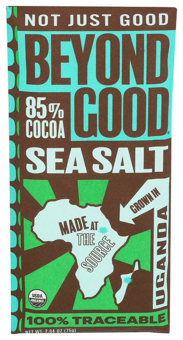 Chocolate Bar, 85%, Sea Salt, 2.64 oz