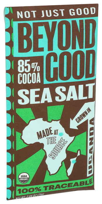 Chocolate Bar, 85%, Sea Salt, 2.64 oz