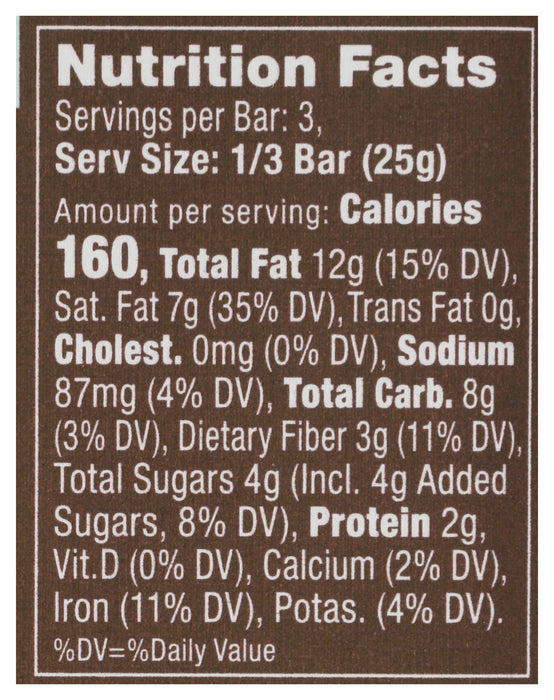 Chocolate Bar, 85%, Sea Salt, 2.64 oz