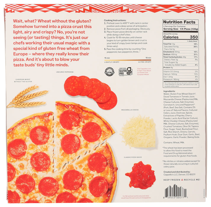 Classic Crispy Crust Pepperoni Pizza, GF, 19 oz