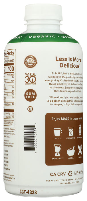 Coconut Malk, Unsweetened, Org, 28 fl oz