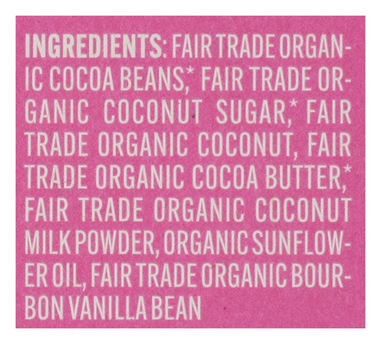 Coconut Praline 70% Dark Chocolate Bar, Reg Org, 2.93 oz