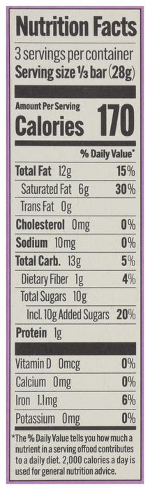Crunchy Hazelnut 45% Oat Milk Chocolate Bar, Reg Org, 2.93 oz