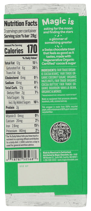 Crunchy Hazelnut 70% Dark Chocolate Bar, Reg Org, 2.93 oz