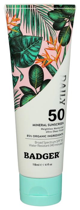Daily Mineral Sunscreen SPF50, 4 fl oz