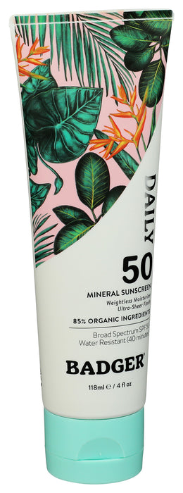 Daily Mineral Sunscreen SPF50, 4 fl oz