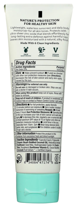 Daily Mineral Sunscreen SPF50, 4 fl oz