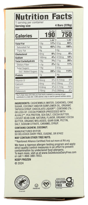 Dairy Free Dipped Frozen Bar 4ct, Salted Caramel, 9.2 fl oz