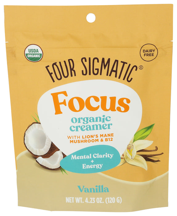 Focus Creamer, Vanilla, Org, 4.23 oz