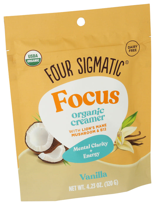 Focus Creamer, Vanilla, Org, 4.23 oz
