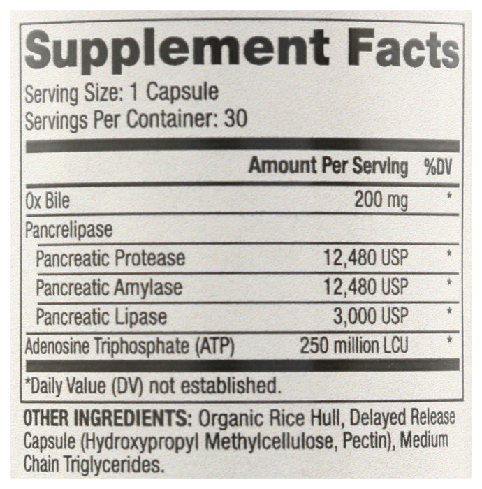Gallbladder Enzymes, 30 cap