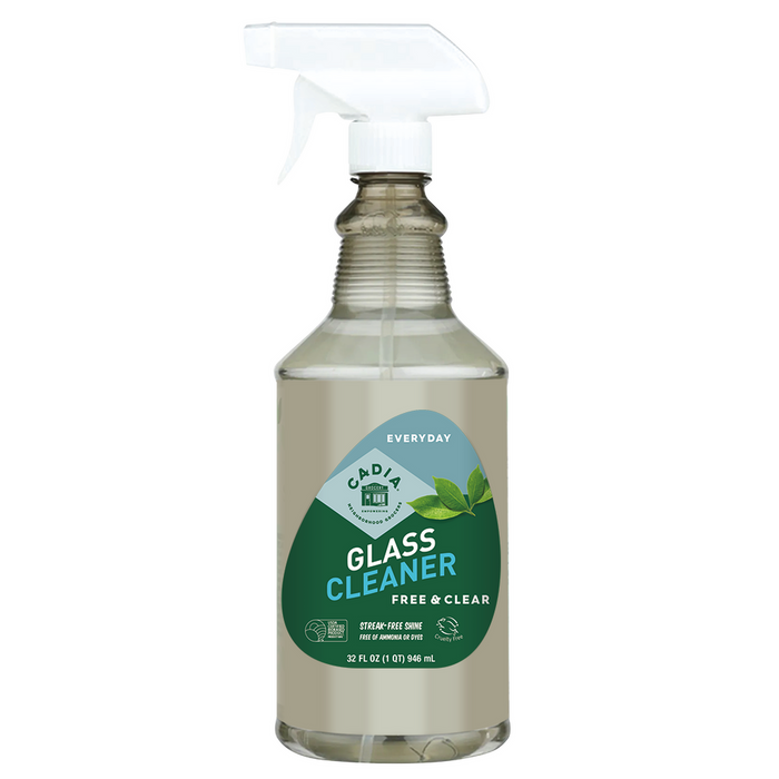 Glass Cleaner, Free & Clear, 32 fl oz