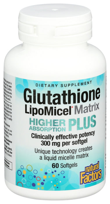 Glutathione LipoMicel Matrix 300mg, 60 sgel