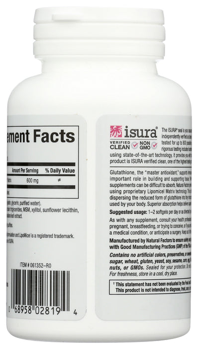 Glutathione LipoMicel Matrix 300mg, 60 sgel