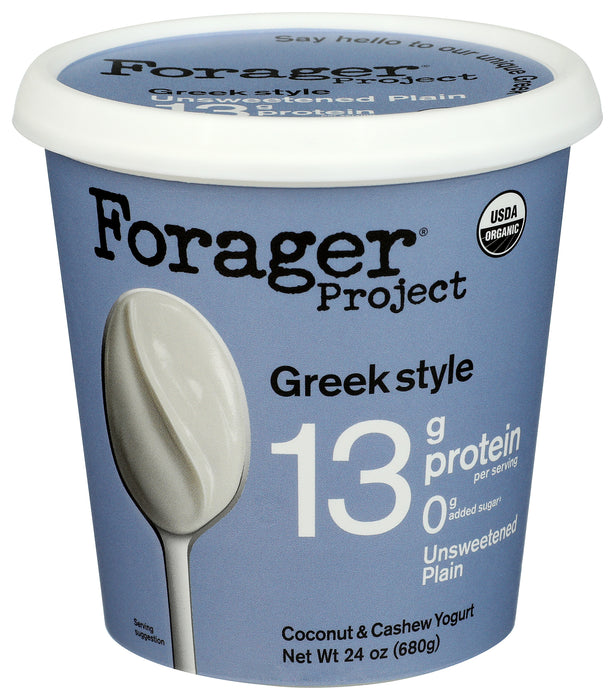 Greek Style Coconut & Cashew Yogurt, Unsweetened, Org, 24 oz