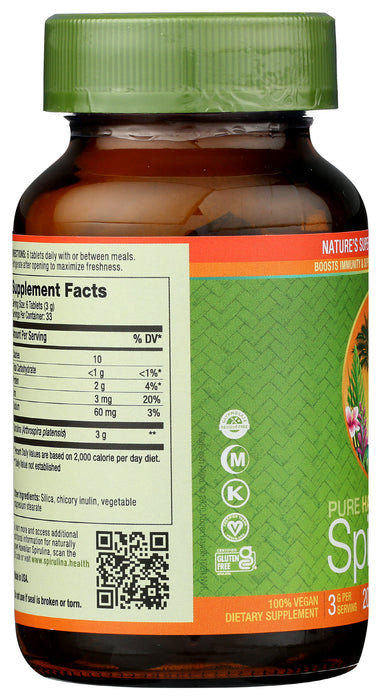 Hawaiian Spirulina 500mg, 200 tab