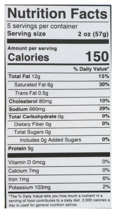 Hickory Smoked Summer Beef Sausage, Grassfed, 10 oz