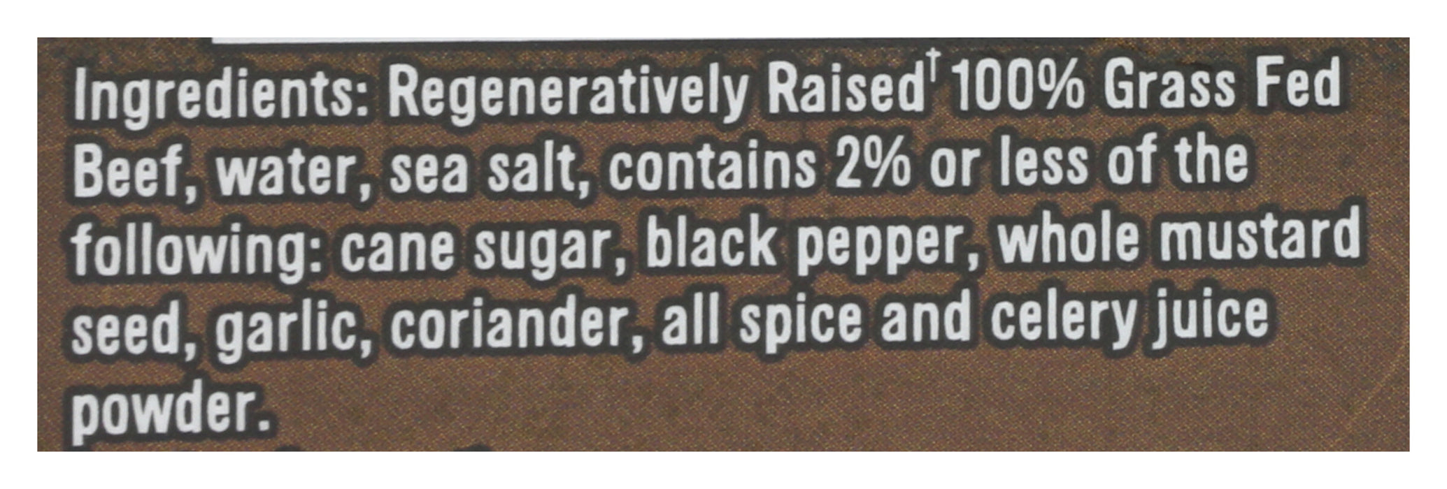 Hickory Smoked Summer Beef Sausage, Grassfed, 10 oz
