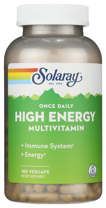 High Energy Multivitamin, once daily, 180 vcap