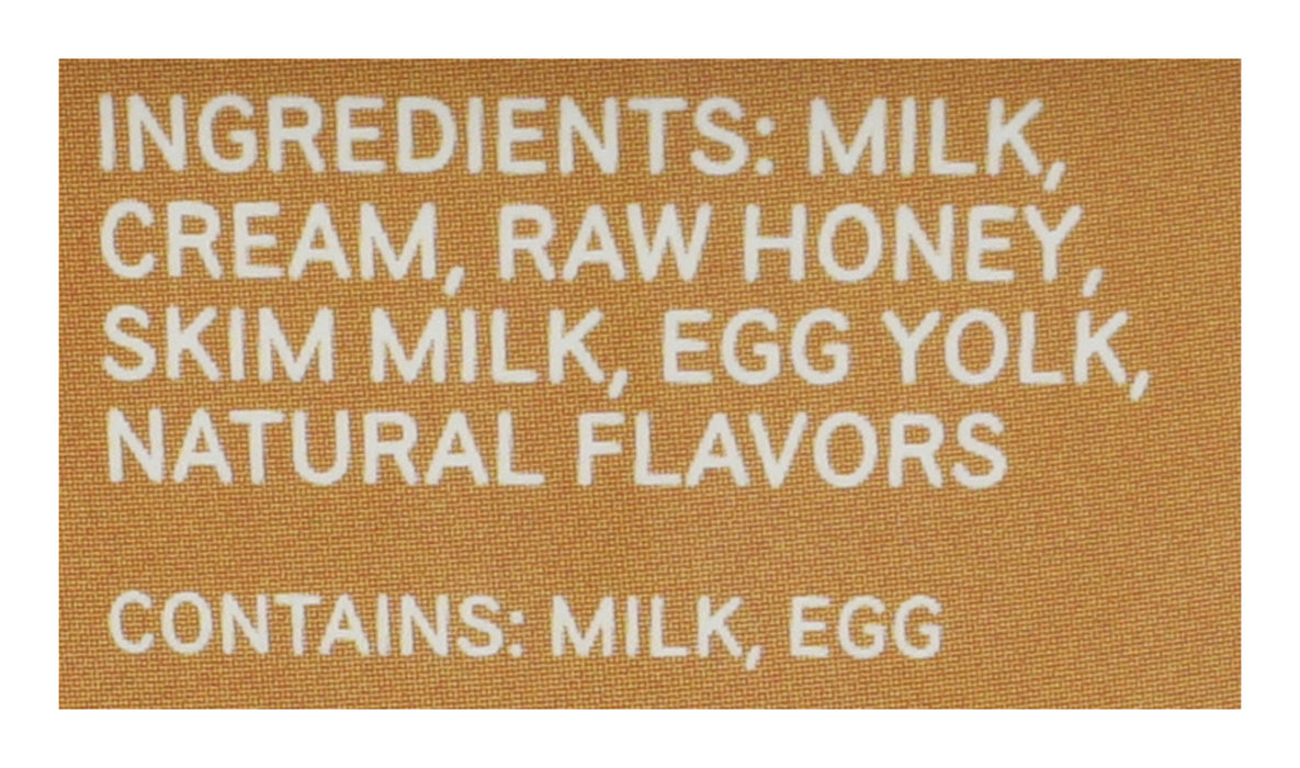 Ice Cream Sweetened with Honey, Butterscotch Caramel, 14 fl oz