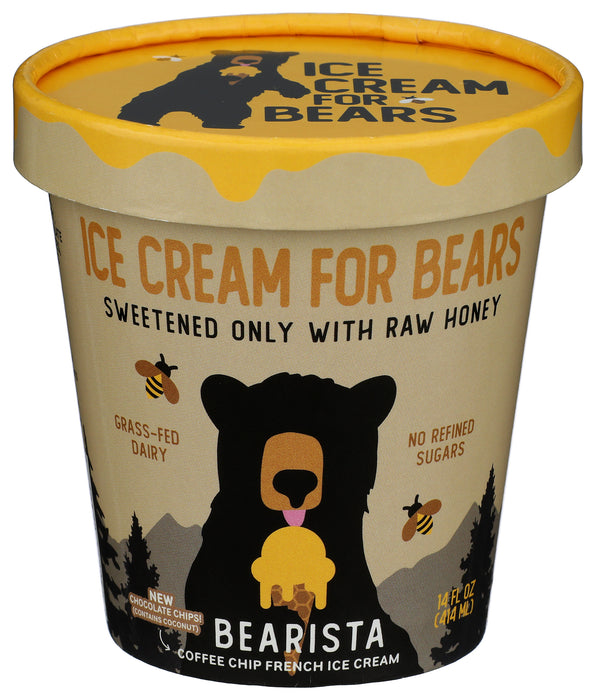 Ice Cream Sweetened with Honey, Coffee Chip, 14 fl oz