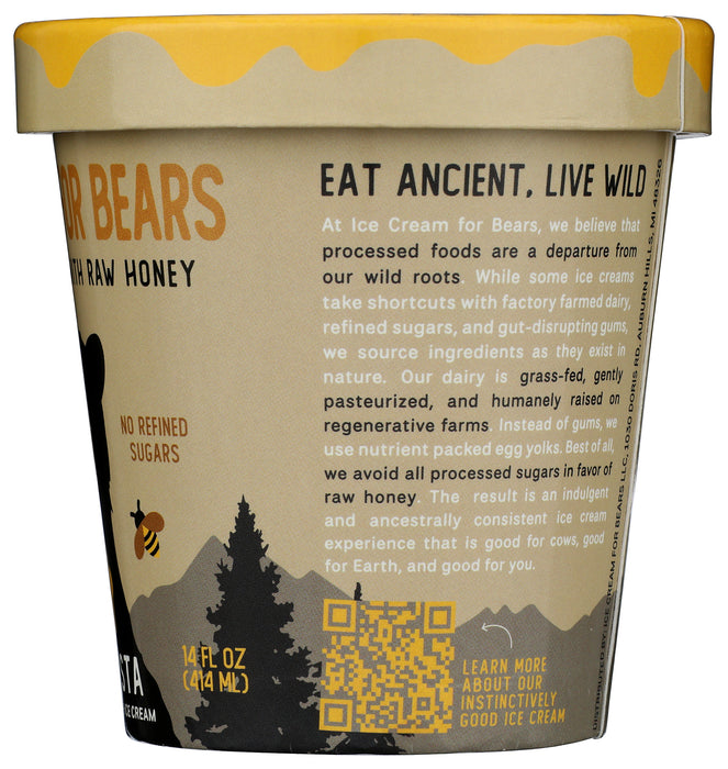 Ice Cream Sweetened with Honey, Coffee Chip, 14 fl oz