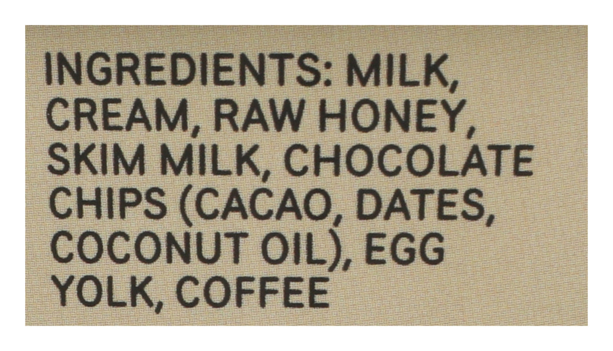 Ice Cream Sweetened with Honey, Coffee Chip, 14 fl oz