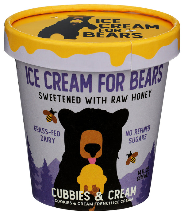 Ice Cream Sweetened with Honey, Cookies & Cream, 14 fl oz